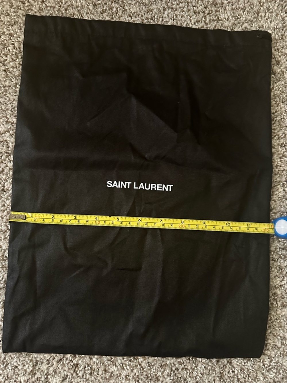 Saint Laurent Black Fabric Logo Dust Bags (2) - Picture 8 of 9